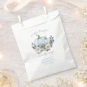 Blue Pumpkin Floral Baby Shower Favor Bag Geschenktütchen (Ausgeschnitten)