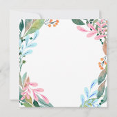 Blue Pumpkin Gender Party Es ist ein Junge Dankeskarte (Rückseite)