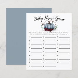 Blue Pumpkin Girl Baby Name Showspiel