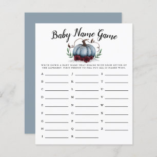 Blue Pumpkin Girl Baby Name Showspiel