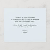 Blue Pumpkin Greenery Abschluss Danke Karte (Rückseite)