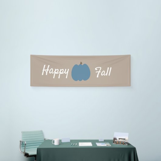 Blue Pumpkin Happy Fall Brown Banner (Messeveranstaltung)