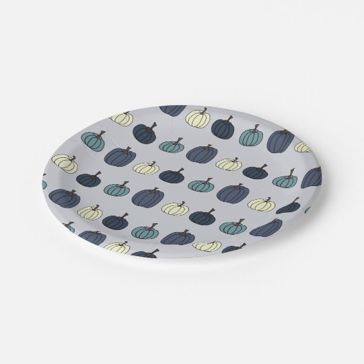 Blue Pumpkin Paper Teller (Schrägansicht)