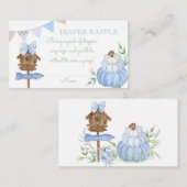 Blue Pumpkin Patch Diaper Raffle Begleitkarte (Vorne/Hinten)