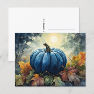 Blue Pumpkin - Postcard Postkarte