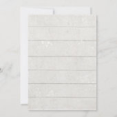 Blue Pumpkin Rustic Burgund Floral Probe Einladung (Rückseite)