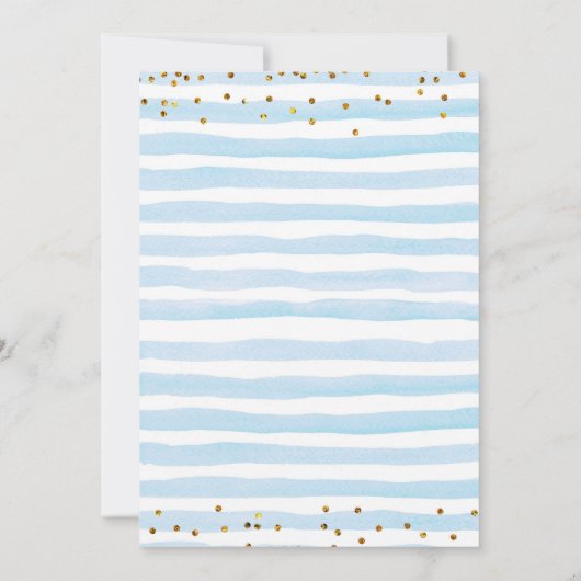 Blue Pumpkin Truck Baby Dusche Einladung (Rückseite)