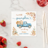 Blue Pumpkin Truck Baby Dusche Fall Party Paper Serviette (Beispiel)