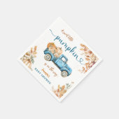 Blue Pumpkin Truck Baby Dusche Fall Party Paper Serviette (Ecke)