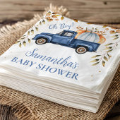 Blue Pumpkin Truck Baby Duschpapier Serviette
