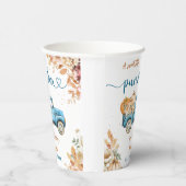 Blue Pumpkin Truck Baby Showdown Papier Pappbecher (Rechts)