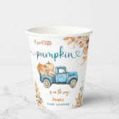 Blue Pumpkin Truck Baby Showdown Papier Pappbecher (Vorderseite)