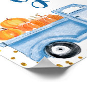 Blue Pumpkin Truck Cards and Gifts Signature Poste Poster (Ecke)