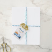 Blue Pumpkin Truck Gold Imitate Danke Tag Geschenkanhänger (Mit Garn)