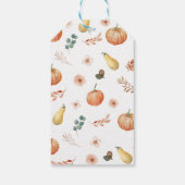 Blue Pumpkin Truck Party Vielen Dank Tag Geschenkanhänger (Rückseite)