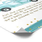 Blue Pumpkin Truck Ratgeber Mama Belly Duschspiel Poster (Ecke)