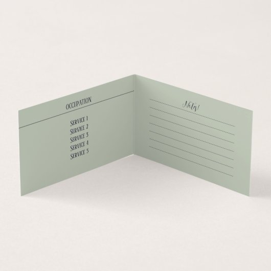 Blue Pumpkin - Visitenkarte Visitenkarten (Innenseite)