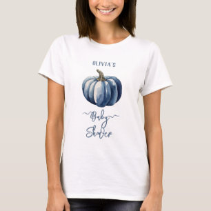 Blue Pumpkin Watercolor Baby Boy Showdusche T - Sh T-Shirt