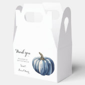 Blue Pumpkin Watercolor Boho Baby Boy Dusche Geschenkschachtel (Geöffnet)