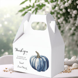 Blue Pumpkin Watercolor Boho Baby Boy Dusche Geschenkschachtel