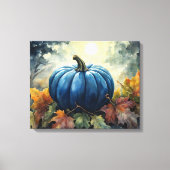 Blue Pumpkin - Wrapped Canvas Leinwanddruck (Vorderseite)