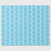 Blue Pumpkin Wrapping Paper Geschenkpapier (Flach)