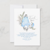 Blue Pumpkins Baby Dusche Kleiner Dank Dankeskarte (Vorderseite)