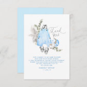 Blue Pumpkins Baby Dusche Kleiner Dank Dankeskarte (Vorne/Hinten)