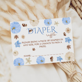 Blue Pumpkins Blume Kinderduschmaschine Windelwann Begleitkarte