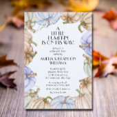 Blue Pumpkins Boy Baby Dusche Einladung