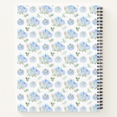 Blue Pumpkins Floral Baby Showbook Notizblock (Rückseite)