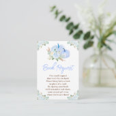 Blue Pumpkins Floral Book Request Begleitkarte (Stehend Vorderseite)