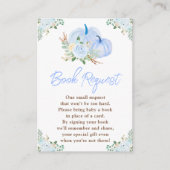 Blue Pumpkins Floral Book Request Begleitkarte (Vorderseite)