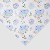 Blue Pumpkins Floral Seidenpapier (Detail)