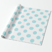 Blue Punkt Baby Dusche Geschenkpapier (Ungerollt)