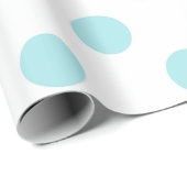 Blue Punkt Baby Dusche Geschenkpapier (Rolleneckpunkt)
