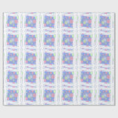 Blue Punkt Box Geschenkpapier (Flach)