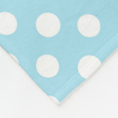 Blue Punkt Glam Girly Typografy Trendy Fleecedecke (Ecke)