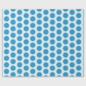 Blue Punkt Moderner einfacher Minimalismus Geschenkpapier (Flach)