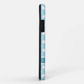 Blue Punkt Monogram Niedlich Modern Case-Mate iPhone Hülle (Hinten/Rechts)