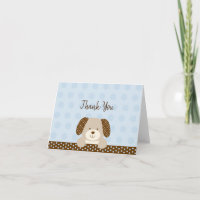 Blue Puppy Baby Dusche