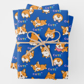 Blue Puppy Geschenkpapier Set (Beispiel)