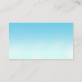 Blue Puppy in Tub Pet Groomer Business Card Visitenkarte (Rückseite)