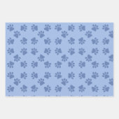 Blue Puppy Party Geschenkwrake, Kinder und Haustie Geschenkpapier Set (Vorderseite 2)