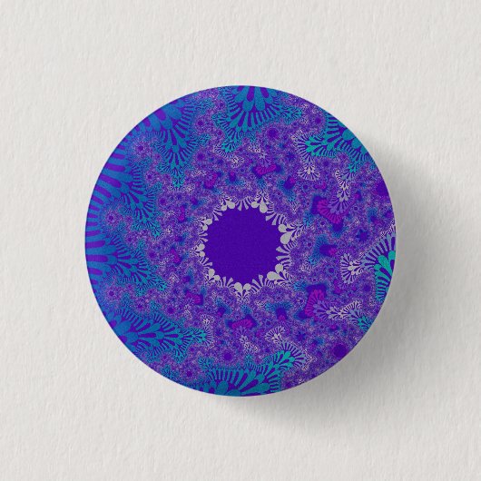 Blue Purity Sunburst Button (Vorderseite)
