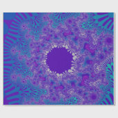 Blue Purity Sunburst Geschenkpapier (Flach)