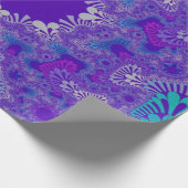 Blue Purity Sunburst Geschenkpapier (Ecke)