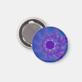 Blue Purity Sunburst Magnet (Vorderseite/Rückseite)