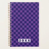 Blue Purple Checkerboard Planer (Vorderseite)