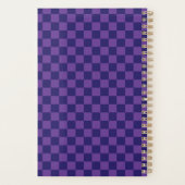 Blue Purple Checkerboard Planer (Rückseite)